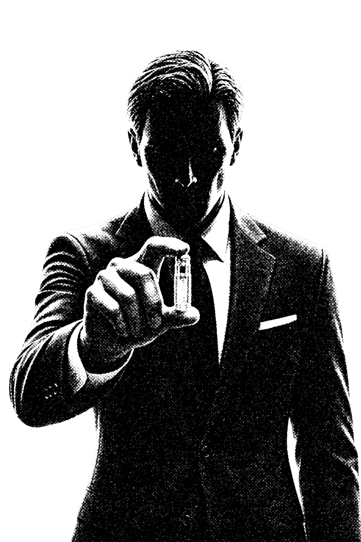 Agent with vial
